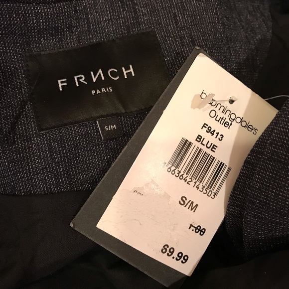 FRNCH Paris Womens Blazer Jacket Dark Blue NEW - Picture 13 of 14